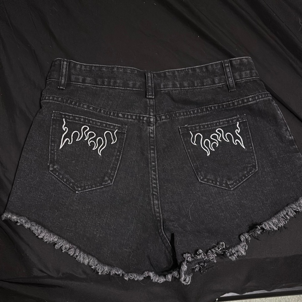 Black high rise SHEIN shorts